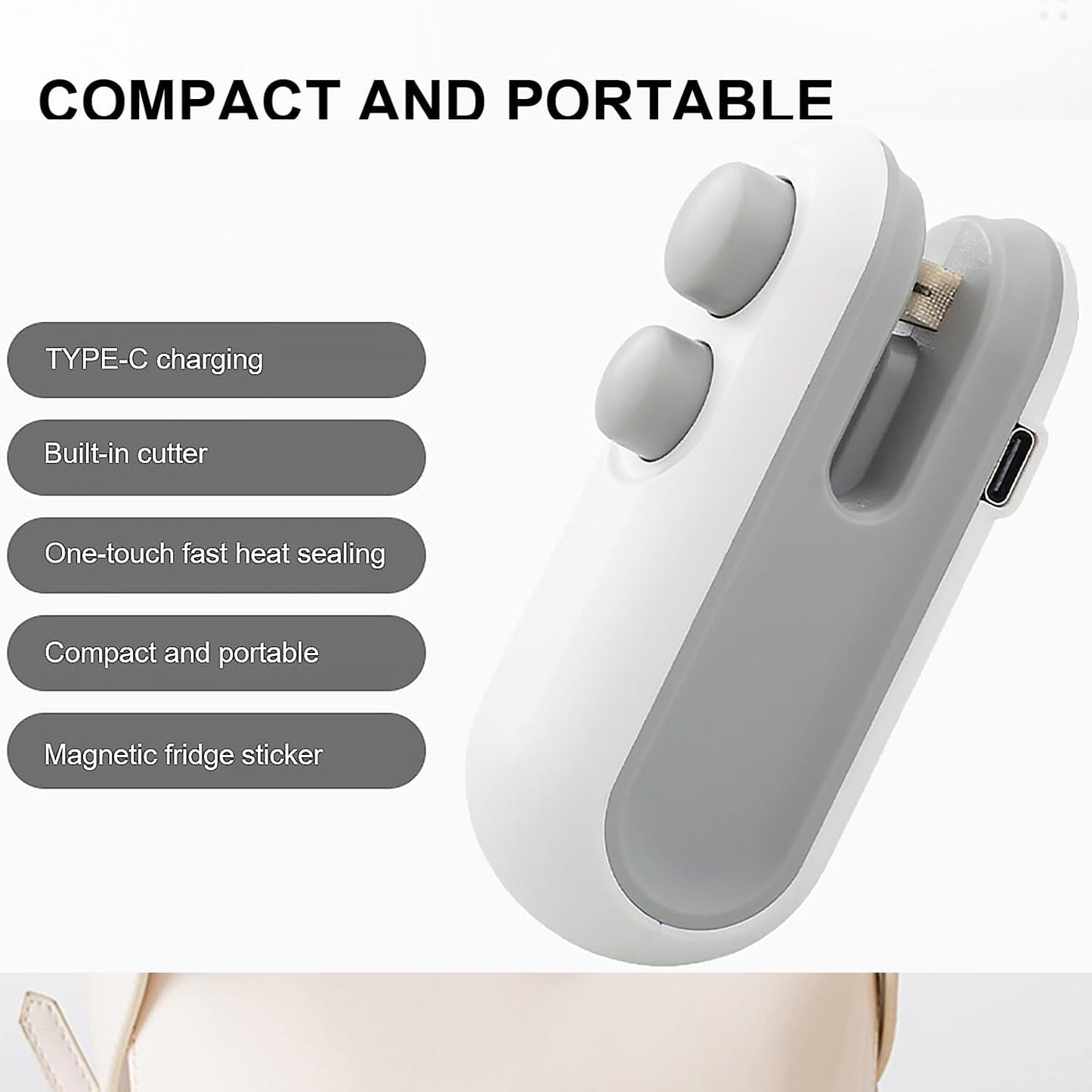2-in-1 Mini Heat Sealer - Seal & Cutter