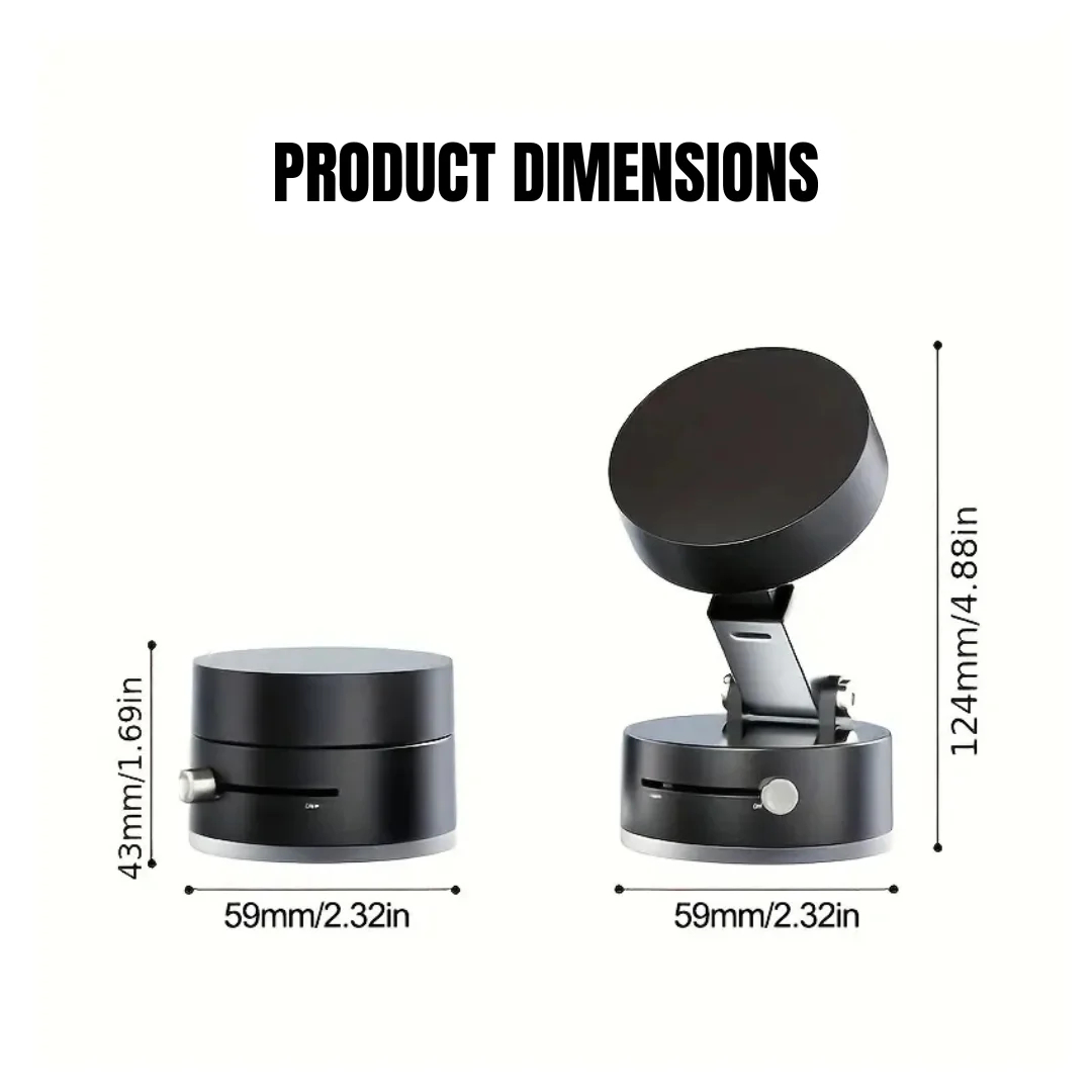 Vacuum Magnetic Suction Phone Holder