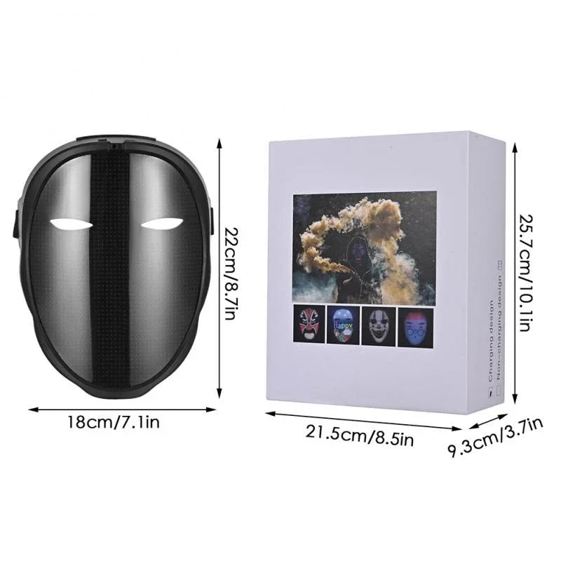 π LED Face-Changing Mask π» | Programmable Gestures β | Halloween / Party / DIY Fun π