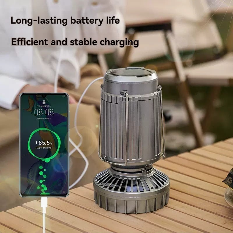 🔥Last day 49% off🔥5-In-1 Portable LED Camping Lantern With Fan