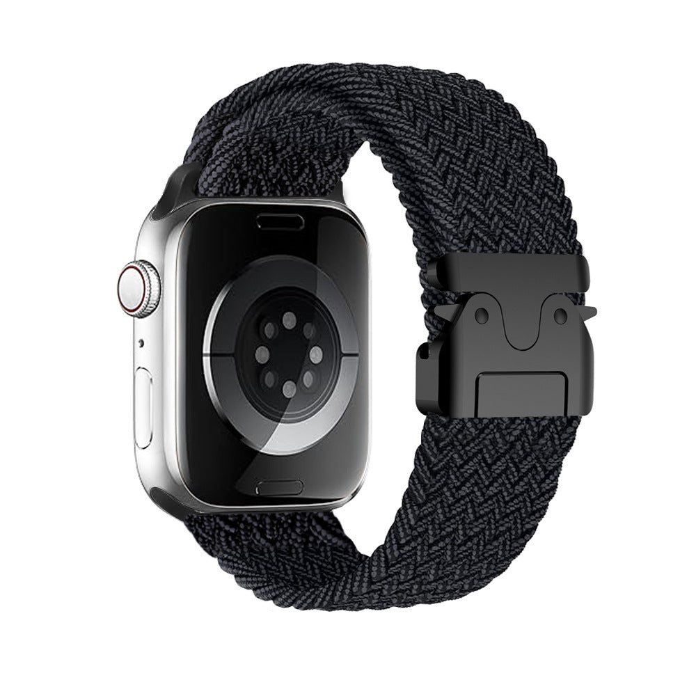 ⌚Apple Watch Parachute-Buckle Woven Nylon Loop Band🏃