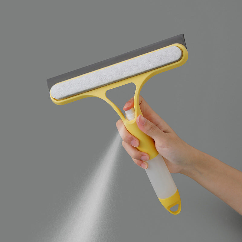 3-in-1 Window Cleaner: Spray + Scrub + Squeegee for Home & Car✨