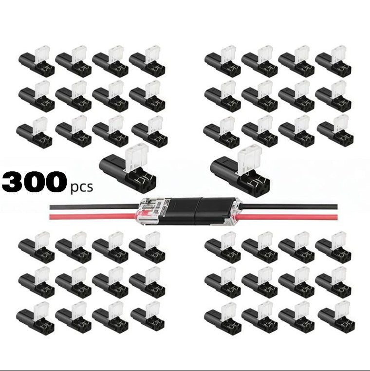 Flash Sale⚡20K+ SOLD!🔥Double-Wire Plug-in Connector Led Light Strip Connectors 2 Pin
