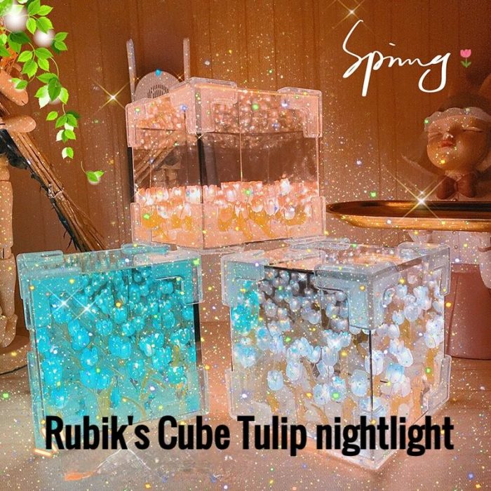 🔥Tulip Glow Mirror Lamp DIY Blossom Box™🌷