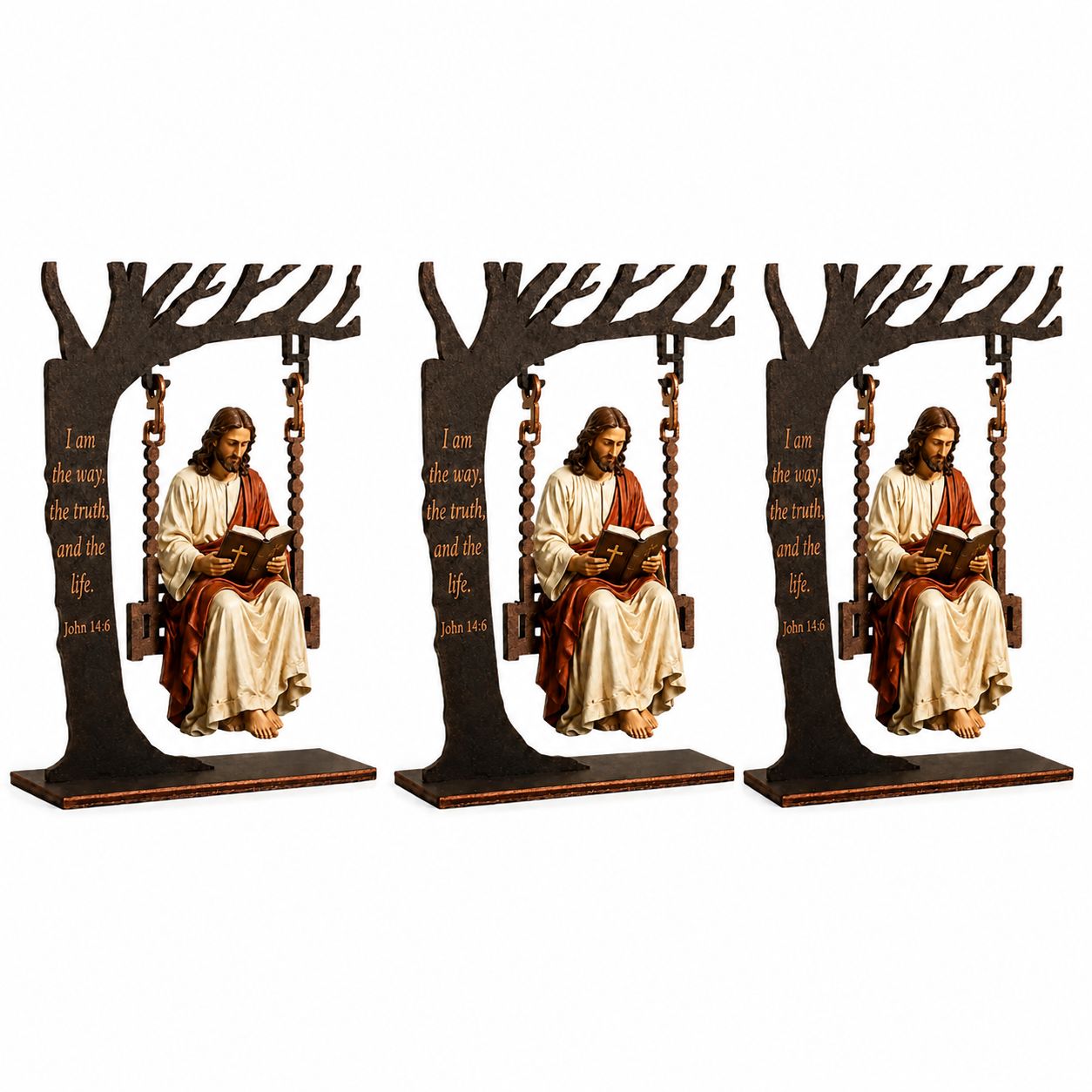 ✨ 50% OFF Today | Jesus Swing Hanging Ornament ✝️ Peaceful Christian Decor for Home & Gifts
