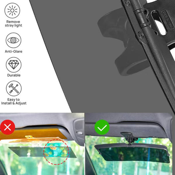 50% Offđ„ Universal Car Sun Visor With Polarized Glare Protection