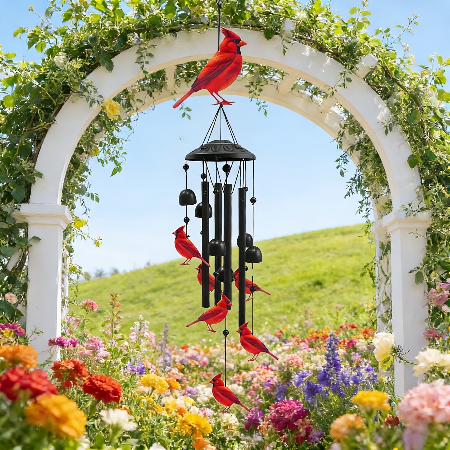 Hot Sale 50% Off Now 🐦Vintage Colorful Hummingbird Wind Chime with Metal Tubes and Bells