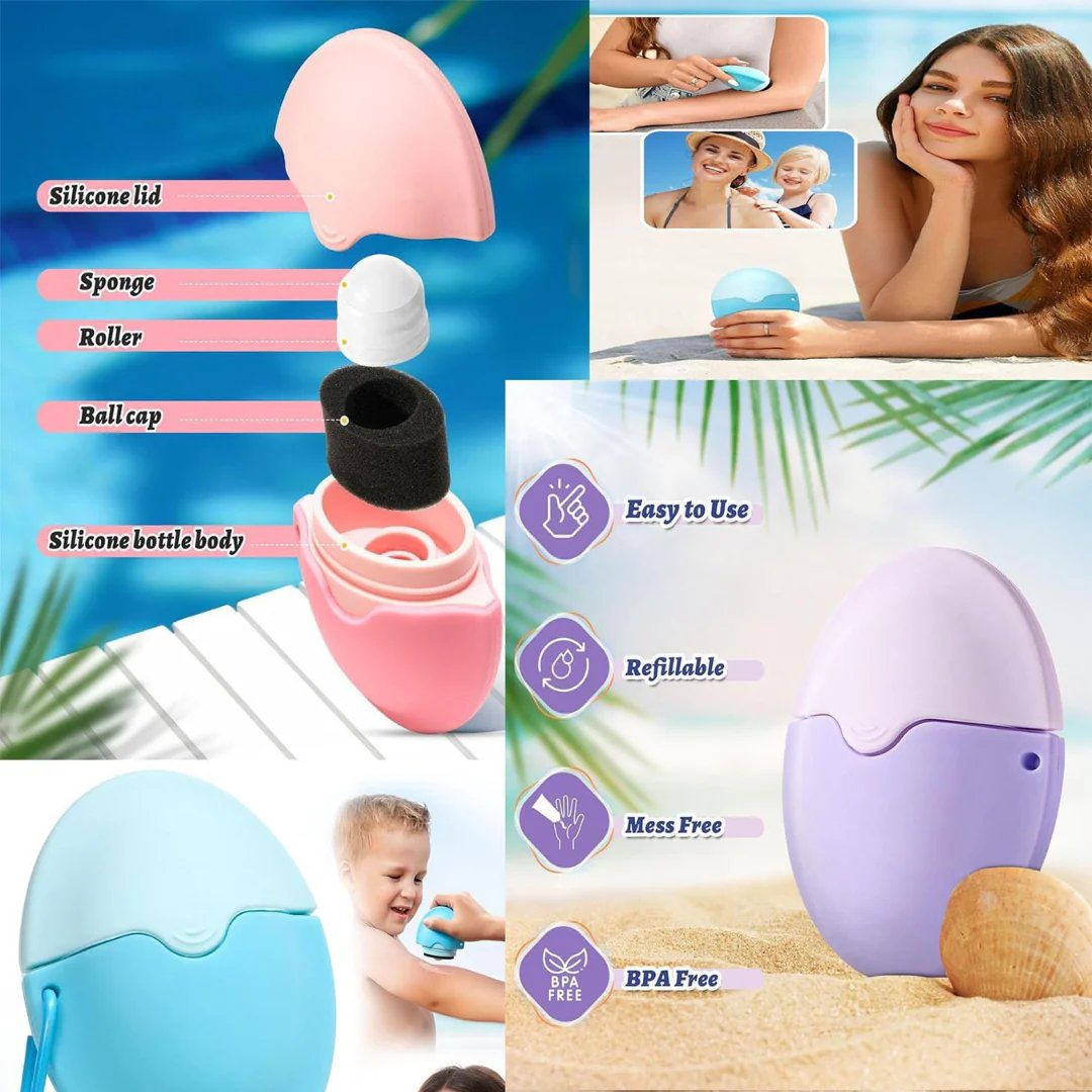 ☀️Silicone Applicator 😎Easy Sun Care | Mess-Free & Smooth 🌊