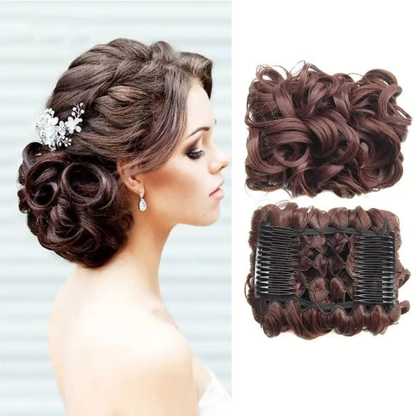 💃Messy Curly Dish Bun✨
