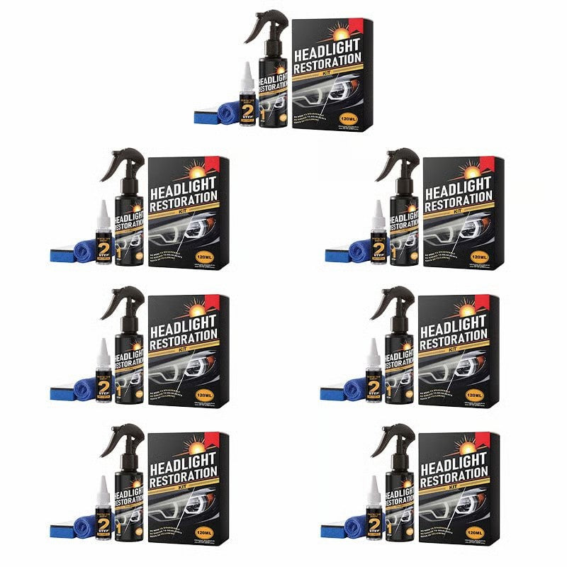 🚗 Car Headlight Restoration Kit for Yellowing & Oxidation ✨