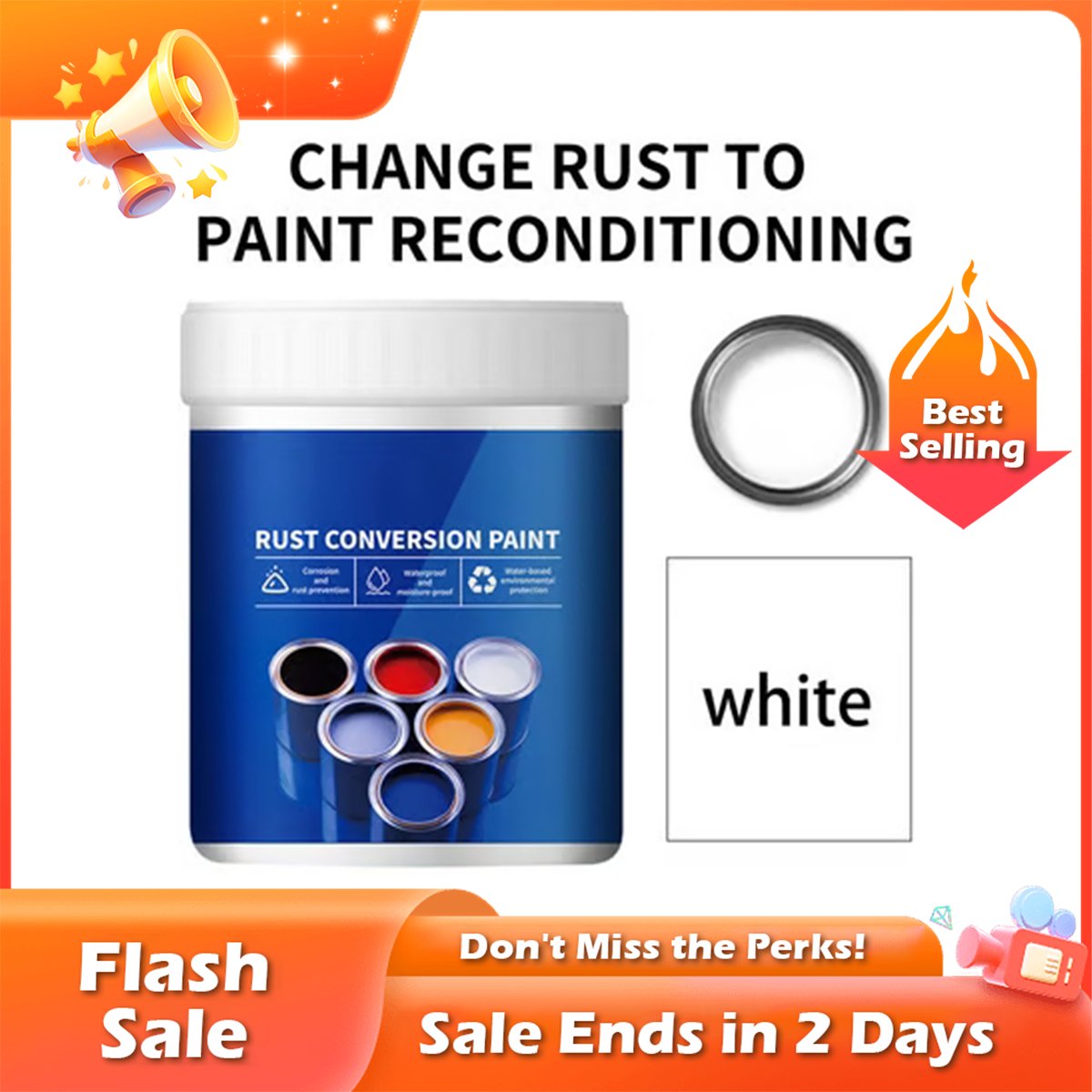 💥2025 New Arrival 🔥Waterproof Rust Remover😮Solve fading, leaking, peeling and rusting