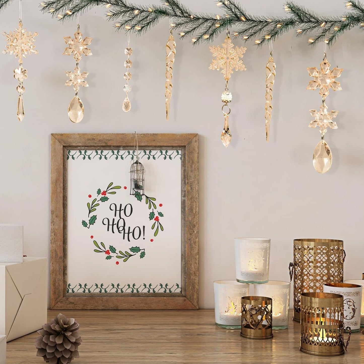🎅🎄Crystal Snowflake Ornaments – Winter New Year Party