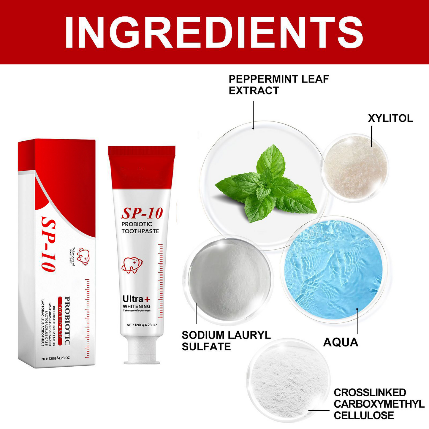 š„ Super Probiotic Toothpaste Spring Mint Burst ā Strengthens Enamel, Brightens Smile & Delivers Long-Lasting Freshness