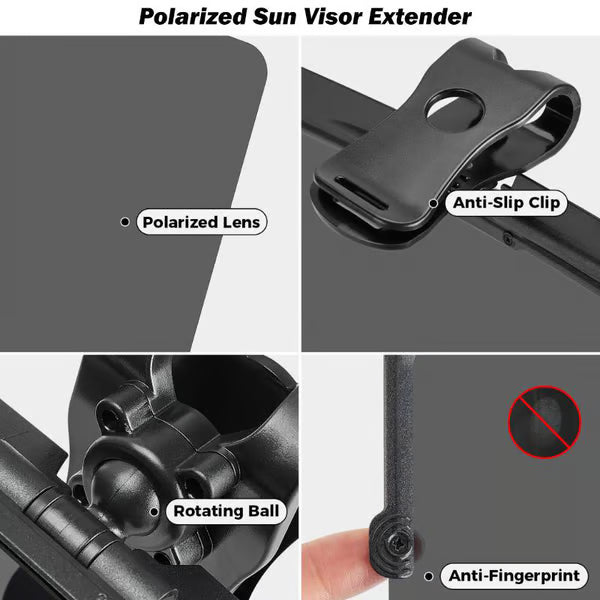 50% Offđ„ Universal Car Sun Visor With Polarized Glare Protection