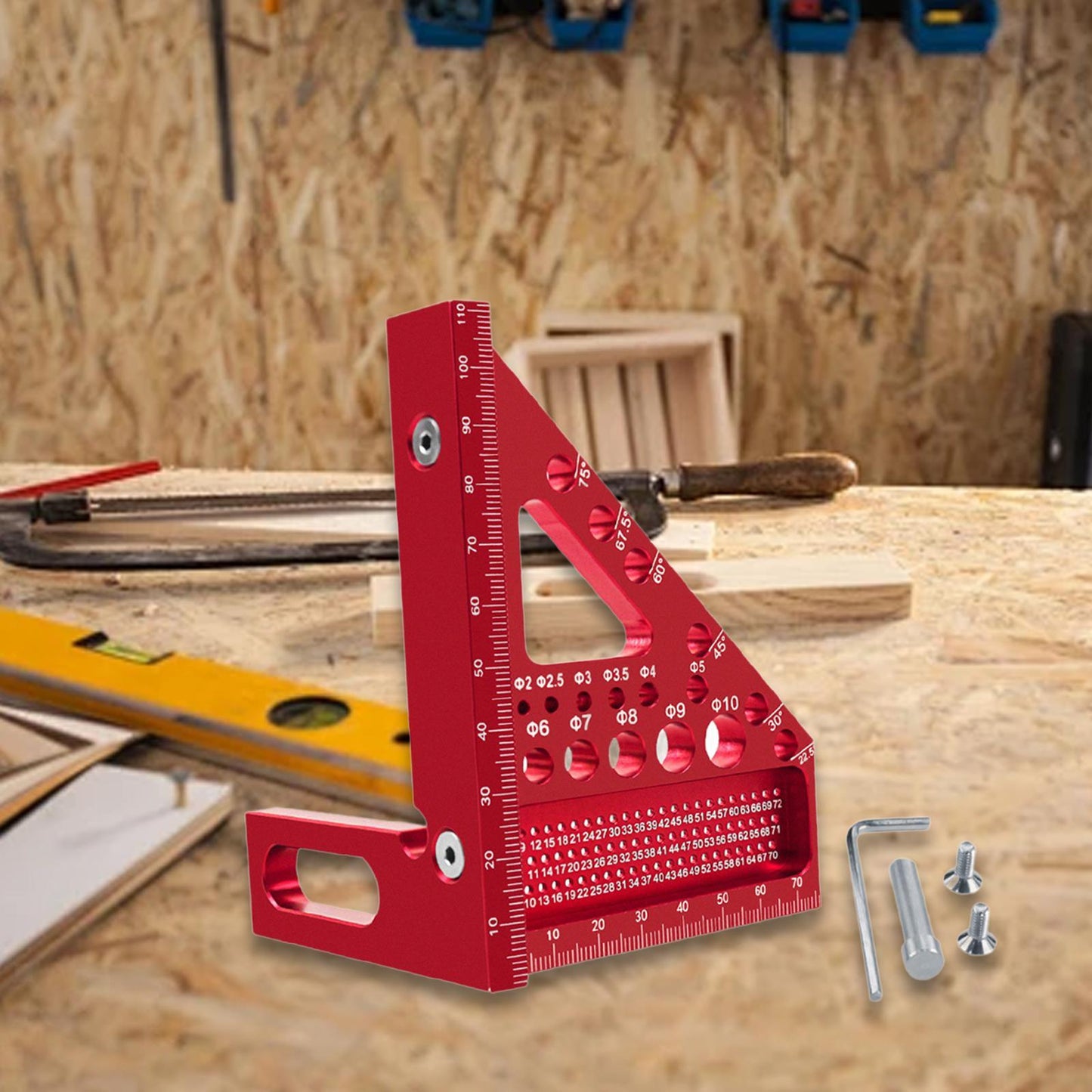 3D Multi-Purpose Carpenter's Triangle Square