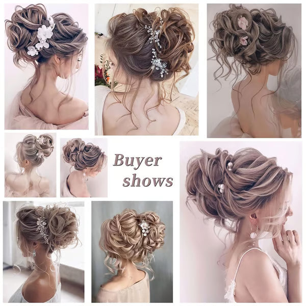 💃Messy Curly Dish Bun✨