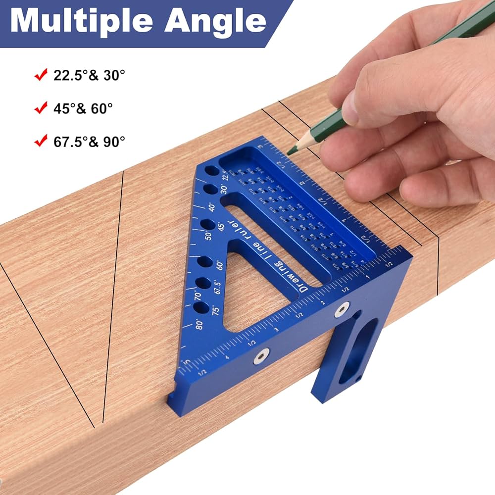 3D Multi-Purpose Carpenter's Triangle Square