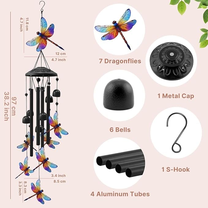 Hot Sale 50% Off Now 🐦Vintage Colorful Hummingbird Wind Chime with Metal Tubes and Bells