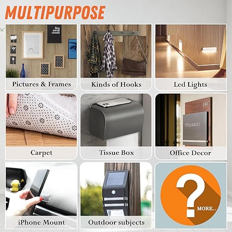 ✨Extra Large Double Sided Tape, Clear & Tough Nano Tape, Multipurpose Mounting Tape