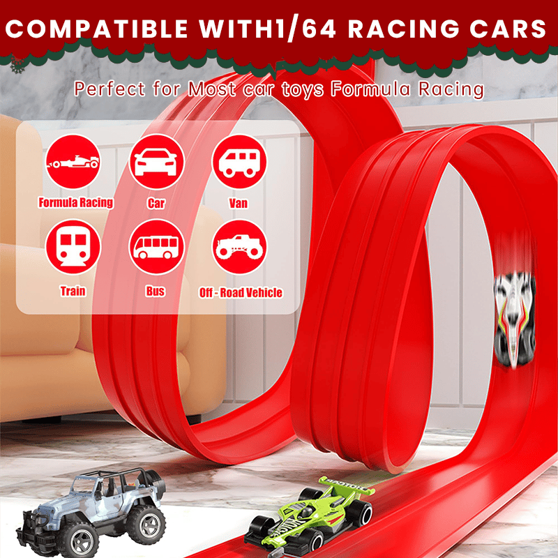 🎄🎁 2025 Christmas Surprise Gift: DIY Hot Wheels Racetrack Racing Toy 🚗✨