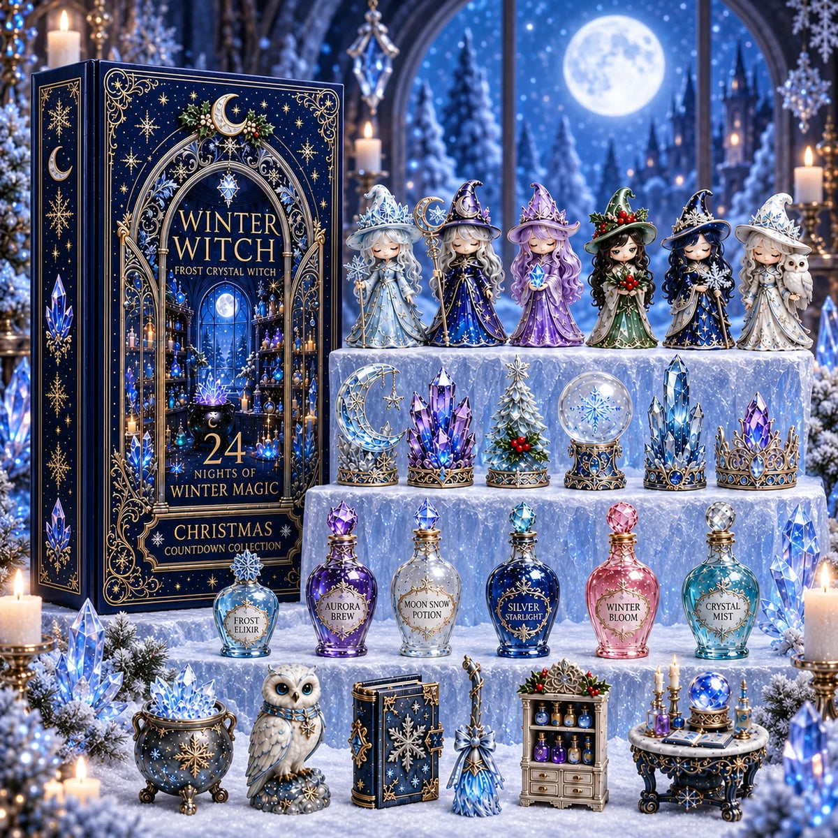 🧙♀️24 Days Of Witchy Surprises Advent Calendar | 24 Unique Collectible Witches with Magical Themes