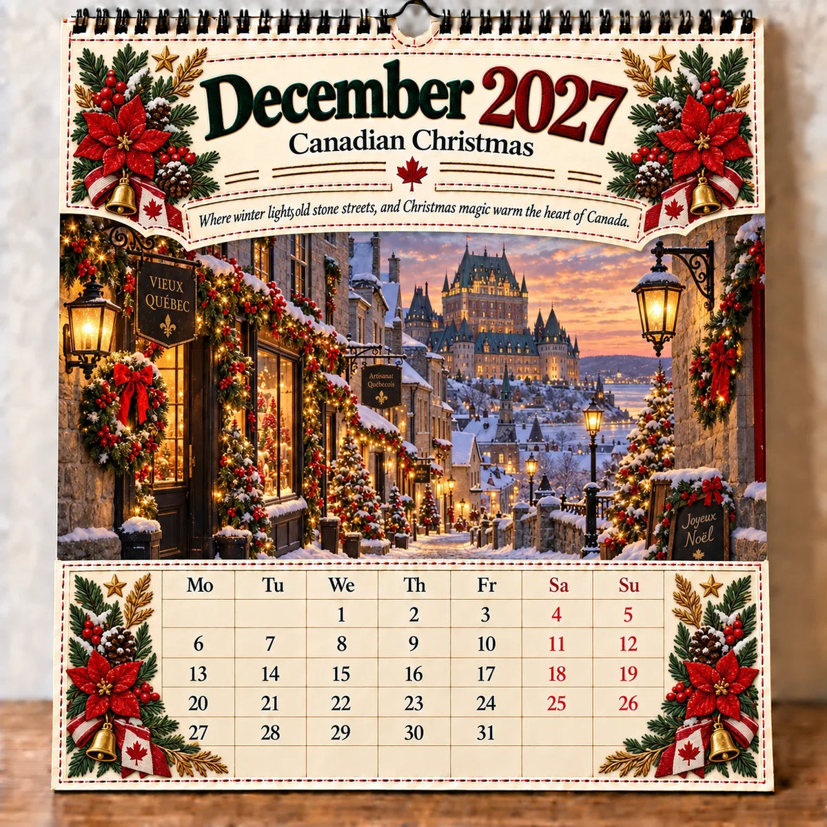 🍁Canada 160th Anniversary 1867-2027 Commemorative Wall Calendar