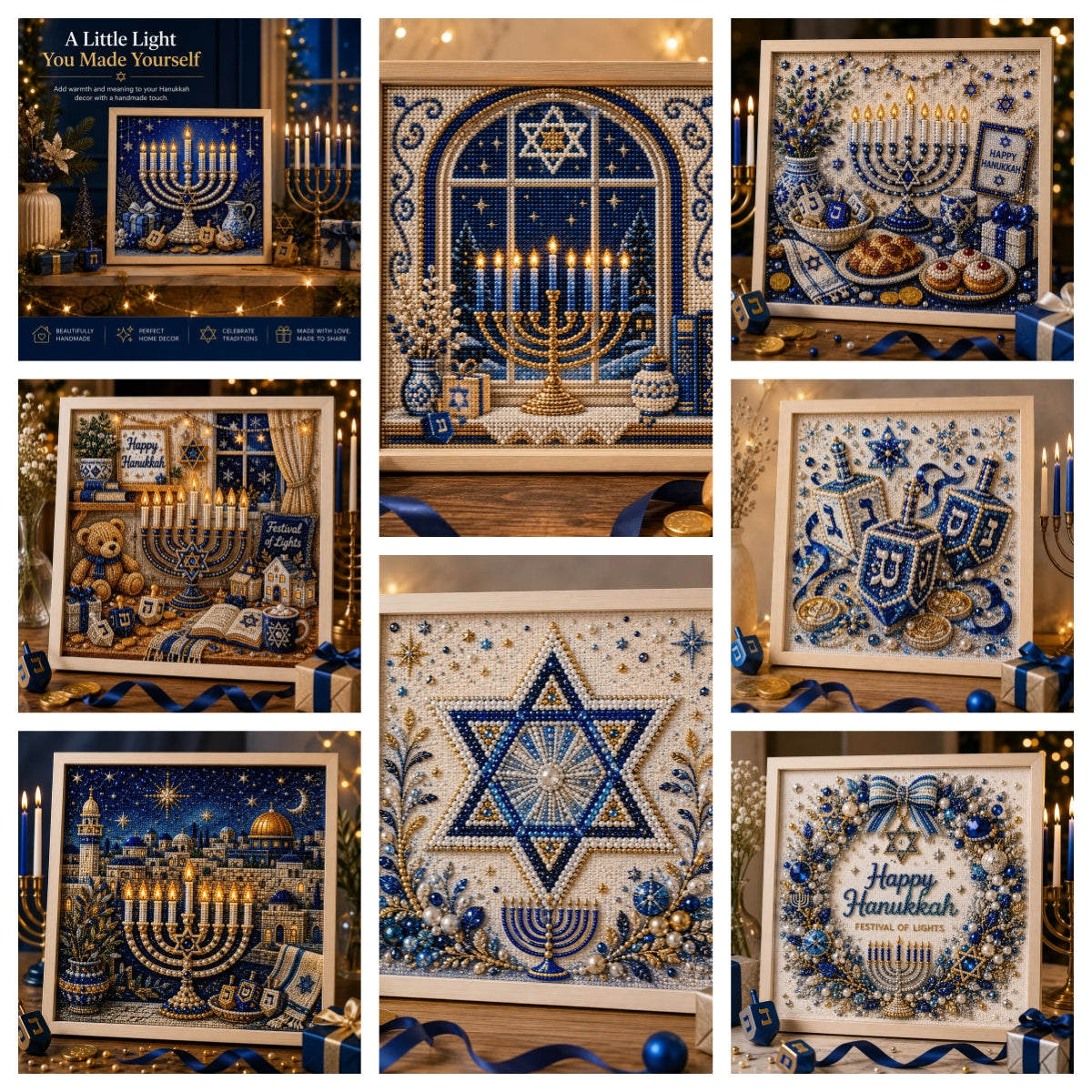 🎁🕎 Hanukkah Pearl Art Kit — Create, Craft & Celebrate!