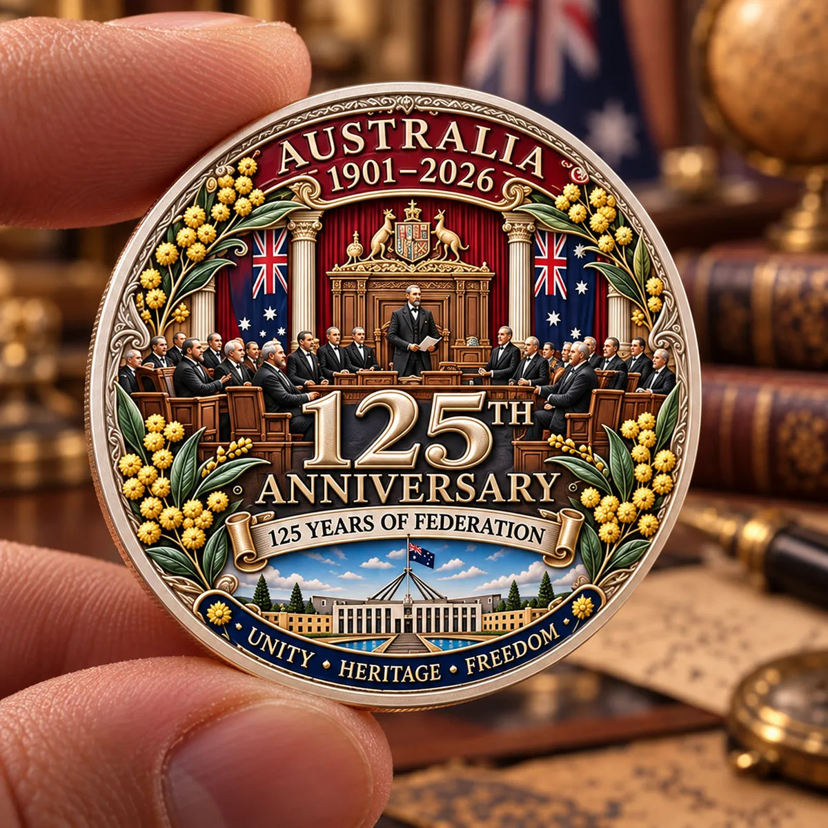 🦘Australia 125th Anniversary 1901-2026 Commemorative Badge