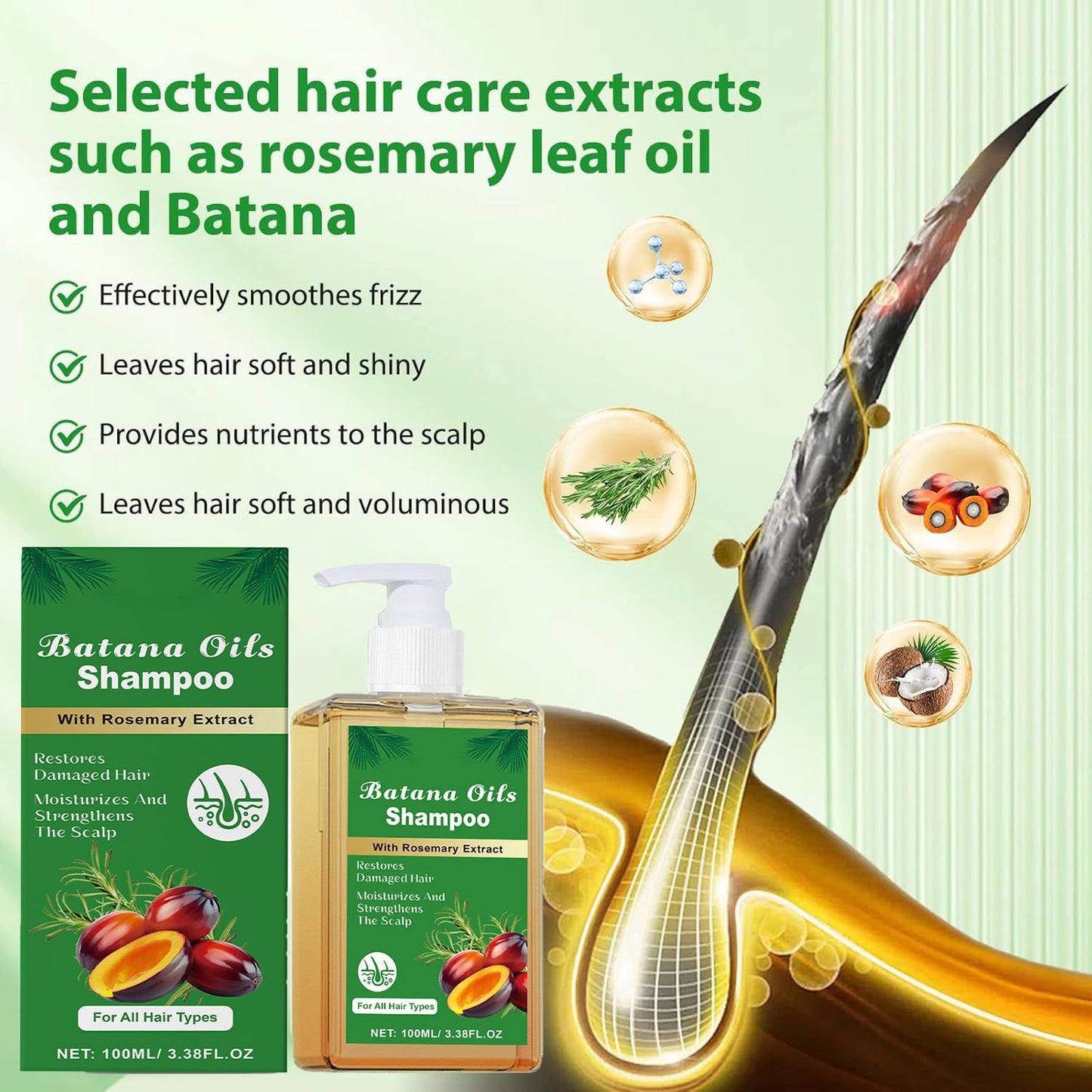 🧴Batana Oil Shampoo with Rosemary Extract