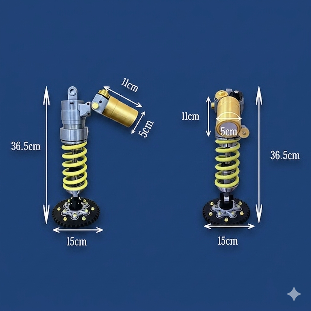 š„ 50% OFF Today | š” Adjustable Suspension Shock LED Lamp | Unique Decor for Gaming Rooms & Car Fans