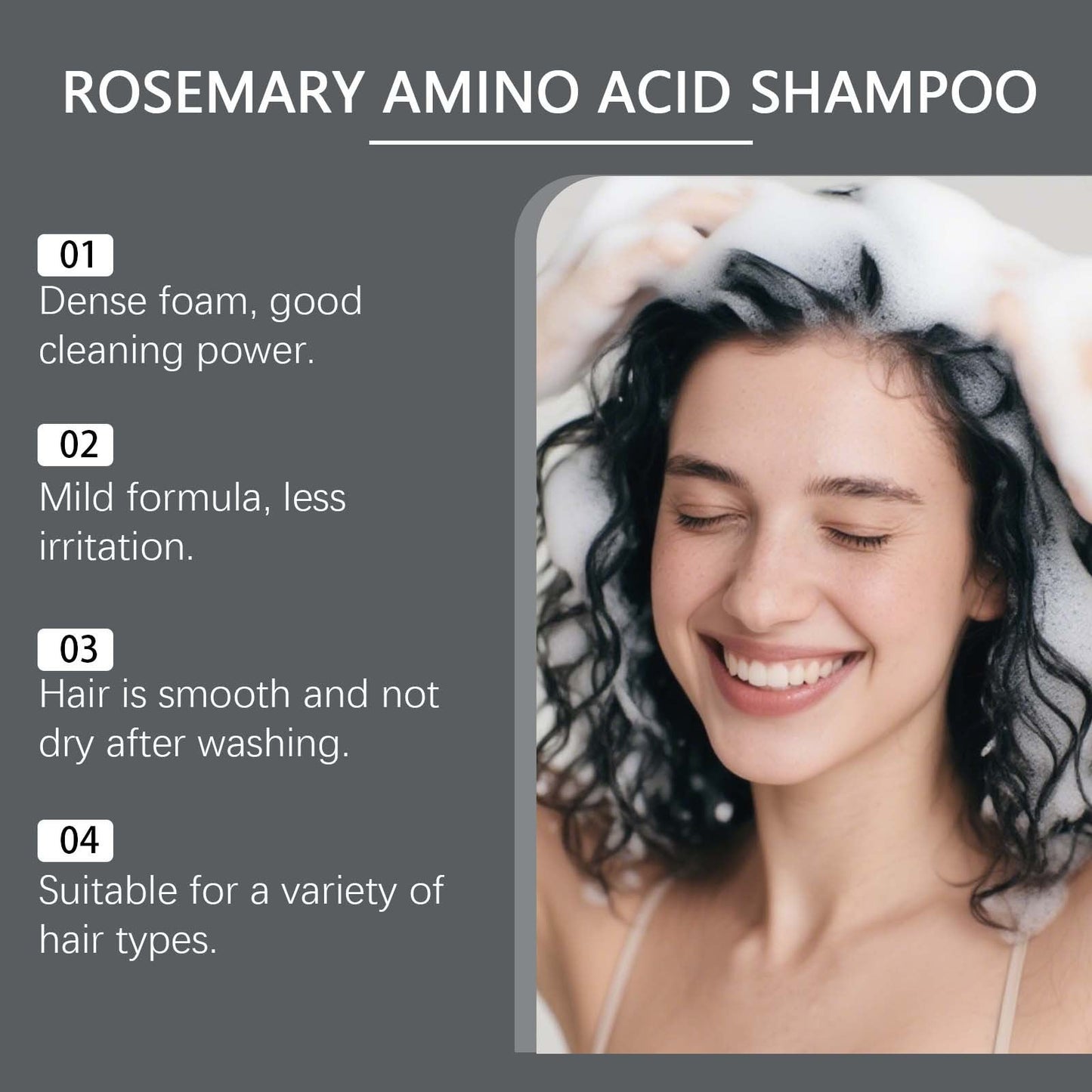 🔥Last Day 50% OFF The Holy Grail of Hair Care: Rosemary Foam Shampoo
