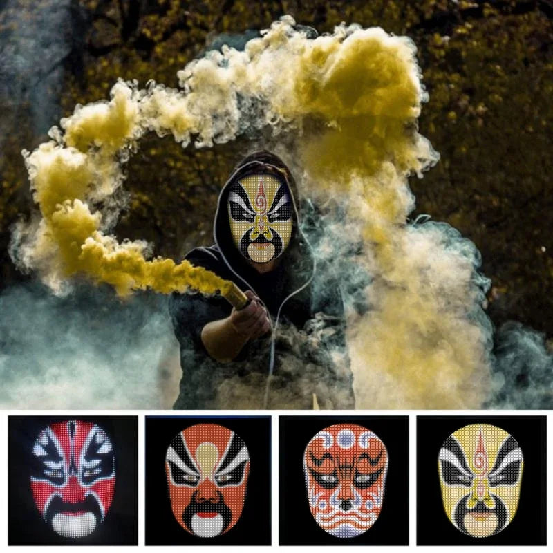π LED Face-Changing Mask π» | Programmable Gestures β | Halloween / Party / DIY Fun π