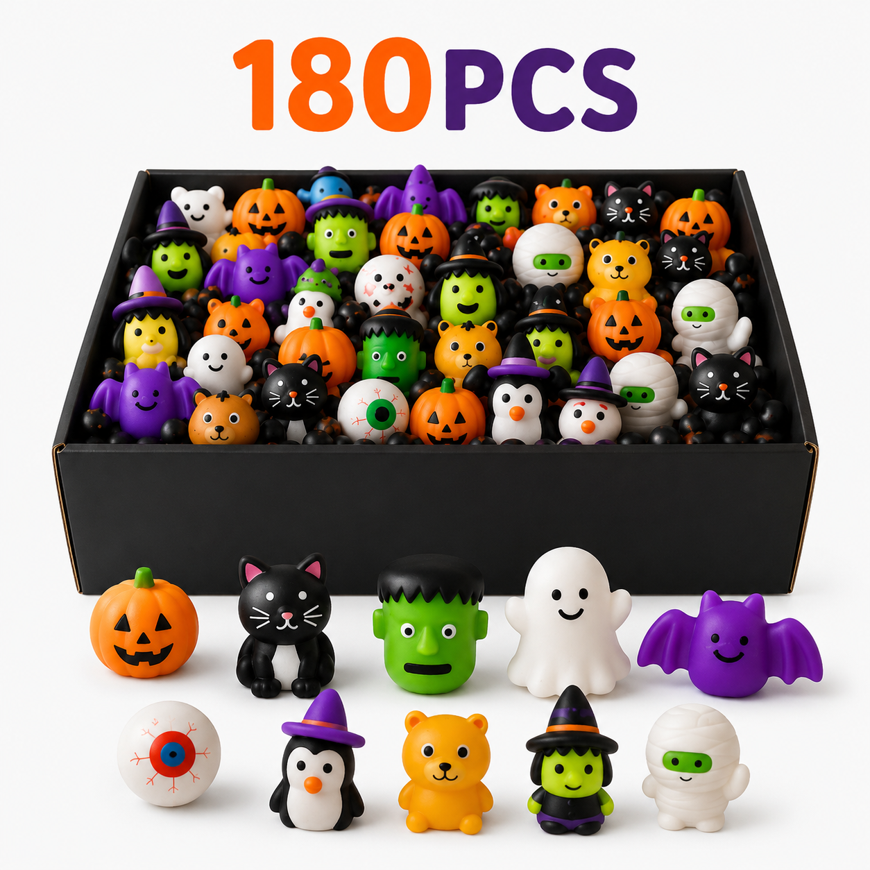 🎃 Halloween Mochi Squishy Toys – Spooky-Cute Mega Pack for Parties & Goodie Bags 👻✨