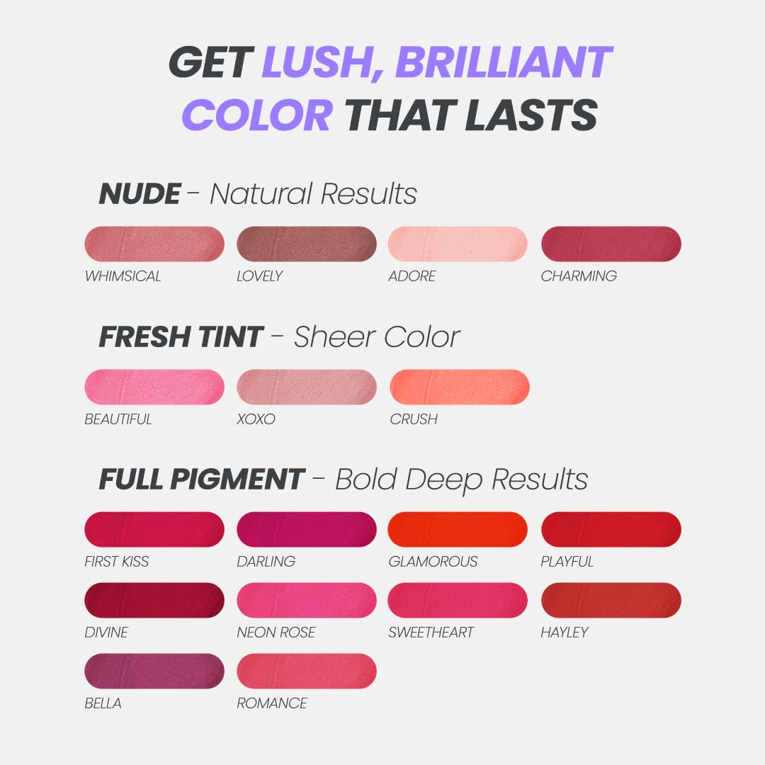 💋 24-Hour Lip Color, Zero Touch-Ups