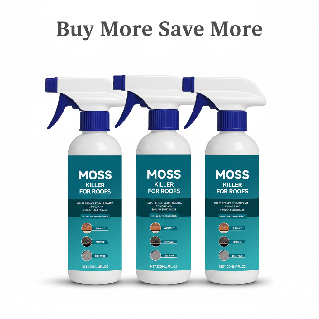 π§οΈ Multi-Surface Roof Moss & Algae Cleaner Spray β Spray, Rinse, and Watch It Shine! π β¨ Tough on moss, gentle on plants β a cleaner roof in minutes. πΏπ§