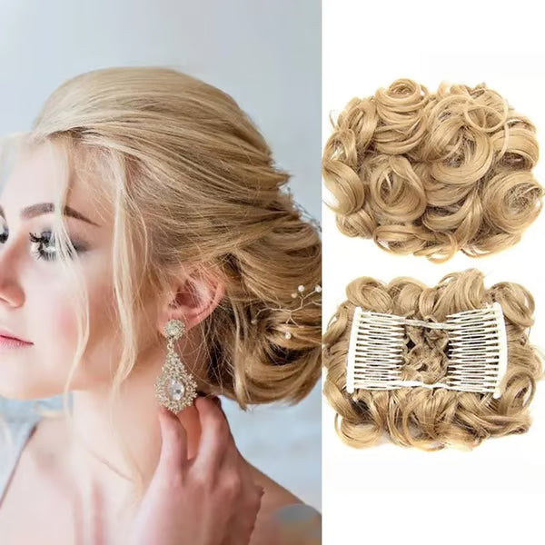 💃Messy Curly Dish Bun✨