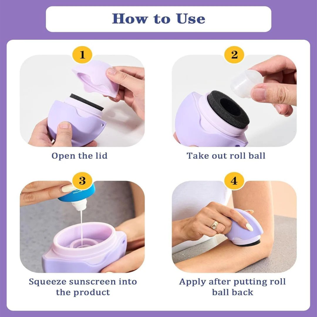 ☀️Silicone Applicator 😎Easy Sun Care | Mess-Free & Smooth 🌊