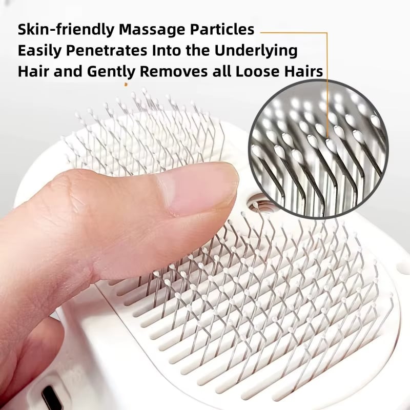 š„Hot SaleāØSelf-Cleaning Spray Pet Brush for Shedding