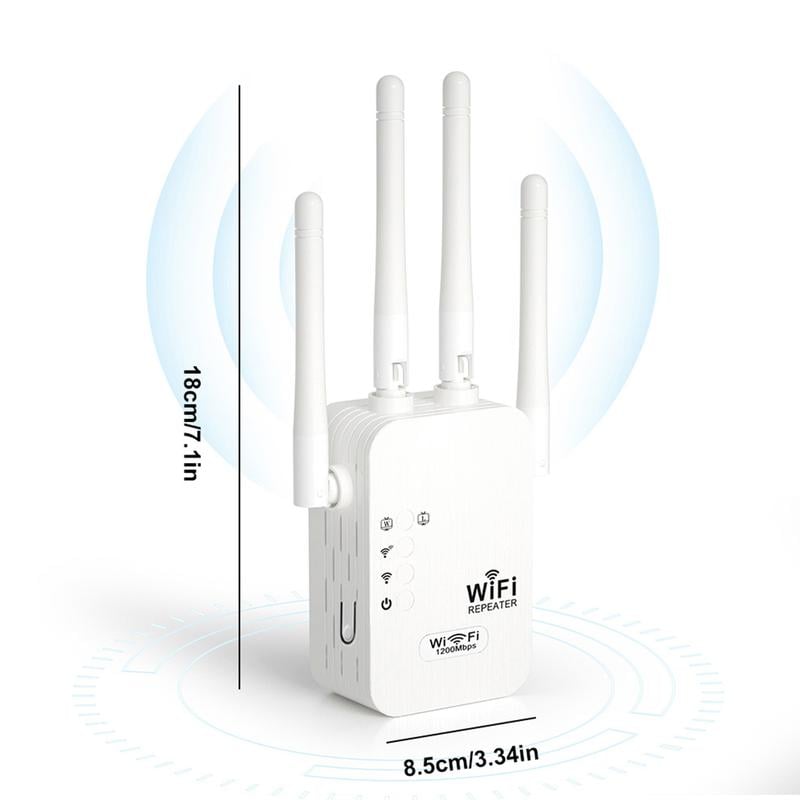 🔥While Supplies Last 30% OFF!📶 Dead Zones? Gone for Good! 1200Mbps WiFi Extender – Covers 10,000 sq.ft & 50 Devices. 🏡✨