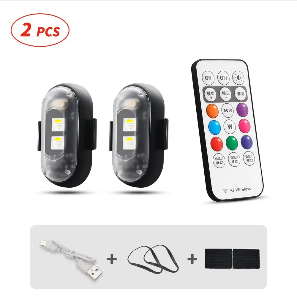 🔥2026 Hot Sale🔥 🚗✨ Remote Control Car Ambient Strobe Light 🌈⚡ Colorful Glow & Night Visibility