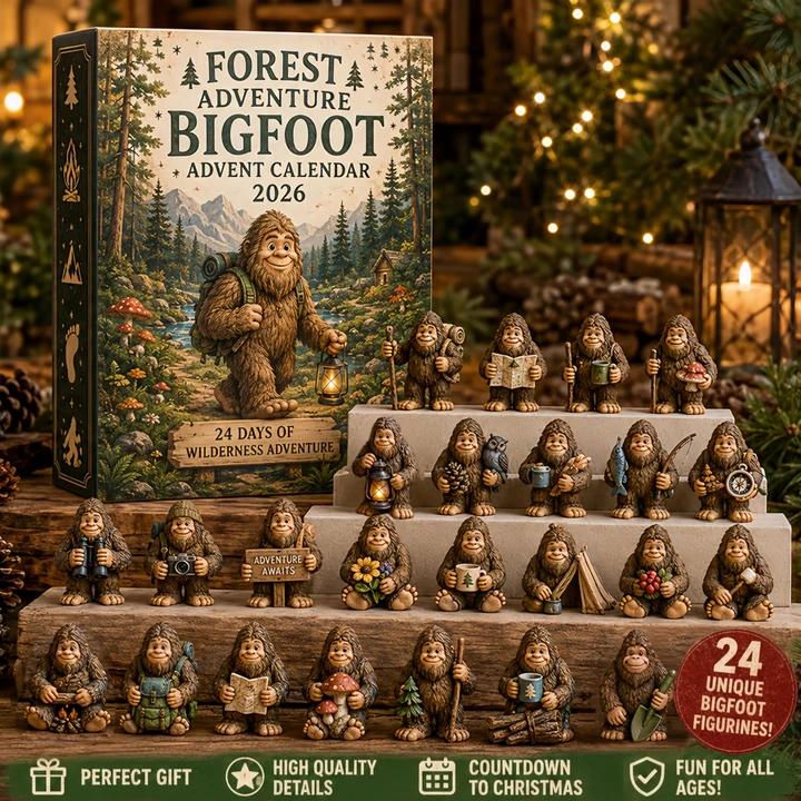 Forest Adventure Bigfoot Advent Calendar with 24 collectible figures