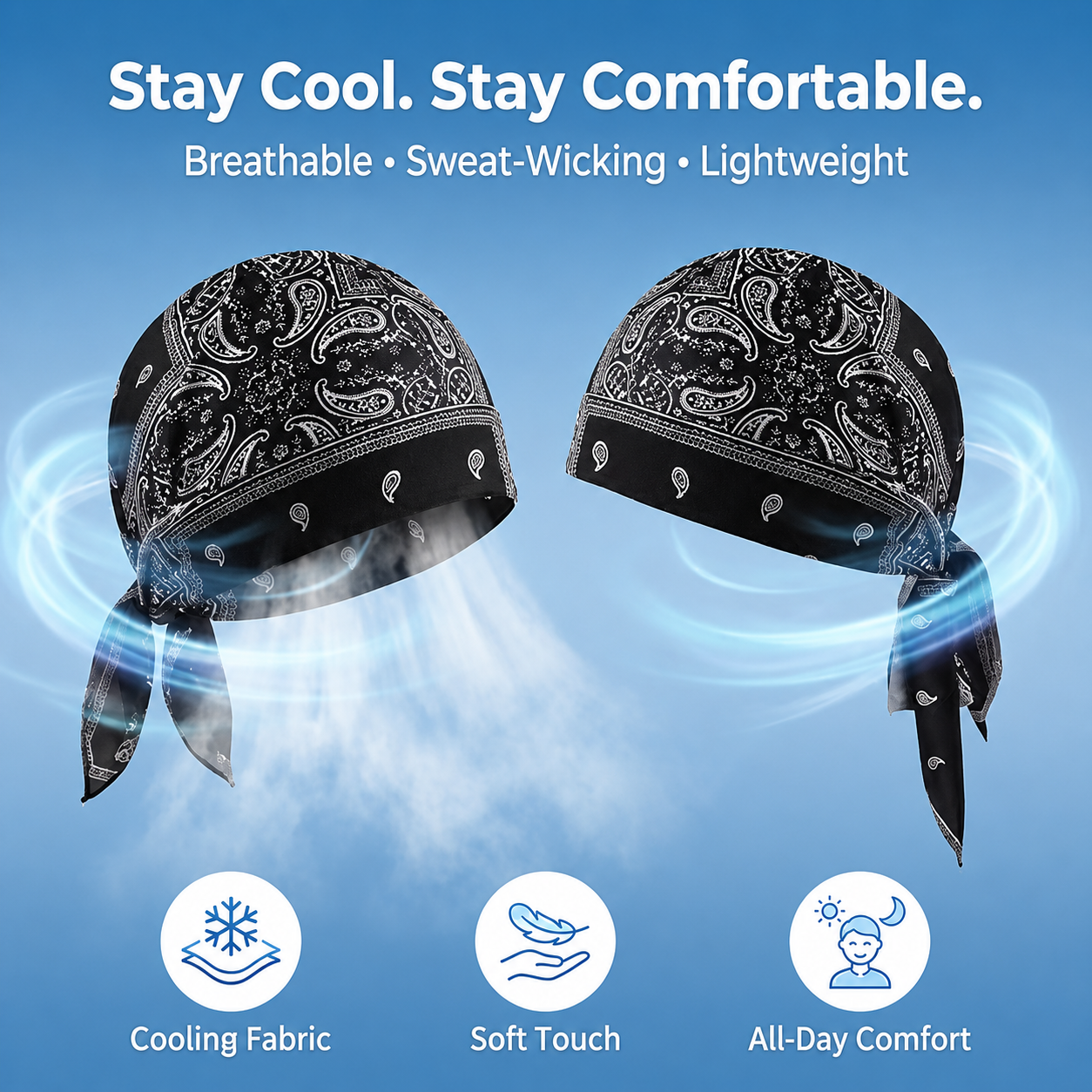 🔥 Buy 1 Get 1 Free🔥 Elastic Cycling Sports Cap – Sweat-Wicking Helmet Liner