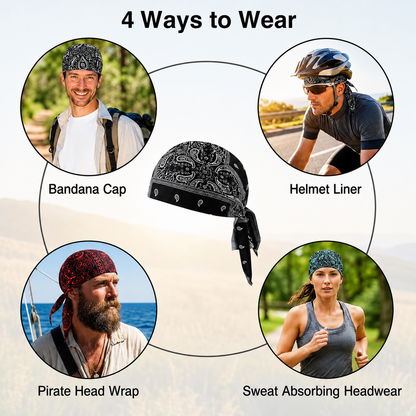 🔥 Buy 1 Get 1 Free🔥 Elastic Cycling Sports Cap – Sweat-Wicking Helmet Liner