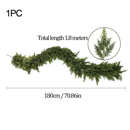🏆2025 Super Value Se💥6 FT Artificial Cedar Garlands –Realistic Touch Winter Greenery