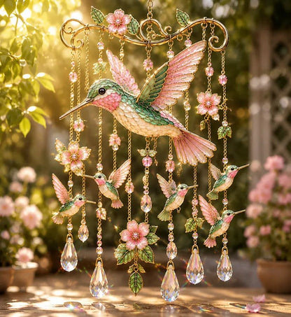 🔥 Last Day 50% OFF 🐦 Graceful Hummingbird Wind Chime 🎐 Add Beauty to Every Breeze
