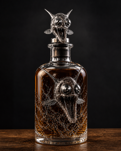 🌊 Night Stalker Deep-Sea Whiskey Decanter – 3D Collector Bottle
