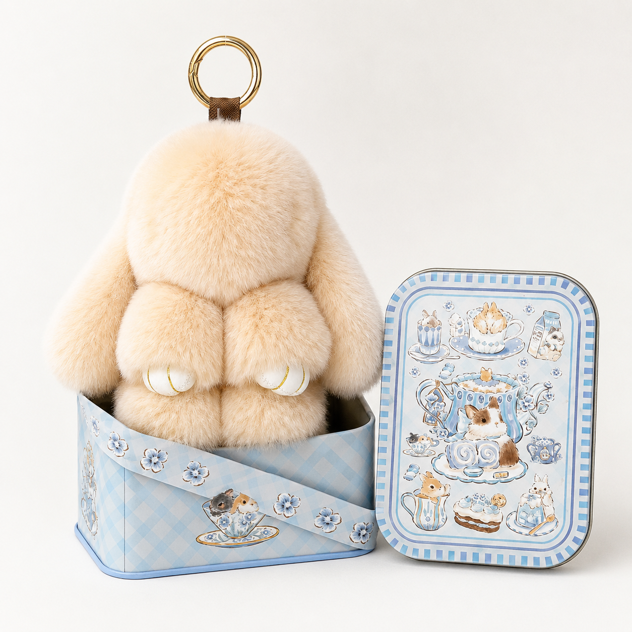 🐰 Handcrafted Soft Bunny Charm: Adorable Plush Rabbit Ornament 🎀