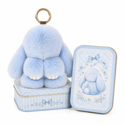 🐰 Handcrafted Soft Bunny Charm: Adorable Plush Rabbit Ornament 🎀