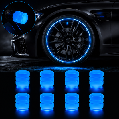 🔥 Buy 2 Get 1 Free! Glow-in-the-Dark Tire Valve Caps ✨