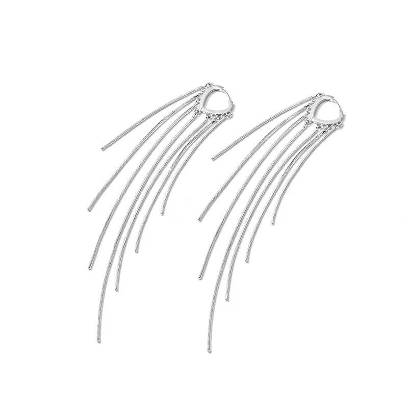 🎉✨14K Gold Plated Long Tassel Earrings for Women